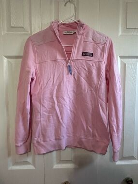 Vineyard Vines Pink Quarter-Zip Pullover